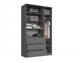 Челси Шкаф 1200 Графит, Графит