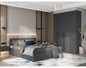 Челси Кровать 1,6м Графит, Графит