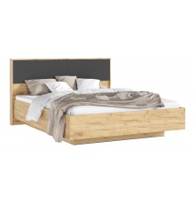 Флэш Кровать парящая 1,6м Браш Графит/Дуб Крафт, Дуб Крафт