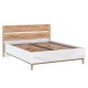 Кельн Кровать 1,6м Белый Глянец, Дуб Крафт