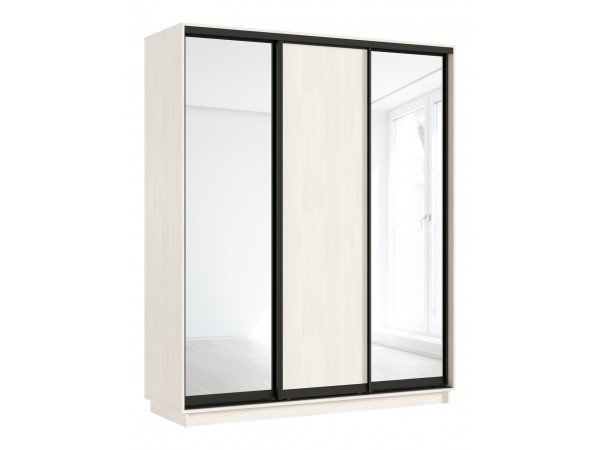 Шкаф-купе Тринити New 1800 Сандал светлый два зеркала