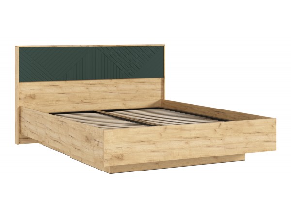 Флэш Кровать парящая 1,6м Браш Мени Грин/Дуб Крафт, Дуб Крафт