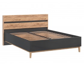 Кельн Кровать 1,6м Графит, Дуб Крафт