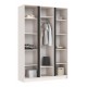 Келвин Шкаф 3-створчатый 1500 Кашемир, Кашемир вставка чёрная
