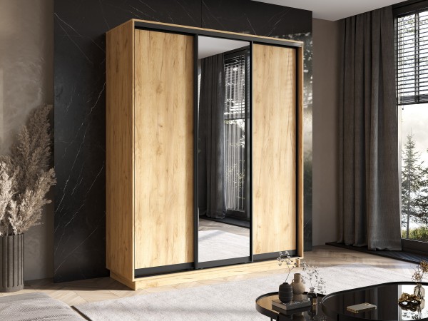 Шкаф-купе Тринити New 1800 Дуб Крафт одно зеркало