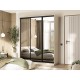 Шкаф-купе Тринити New 1800 Сандал светлый три зеркала