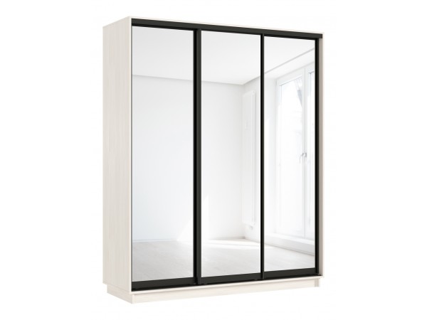 Шкаф-купе Тринити New 1800 Сандал светлый три зеркала