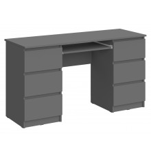 Челси Стол 6 ящиков Графит, Графит