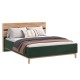 Кельн Кровать 1,6м Изумрудный, Дуб Крафт
