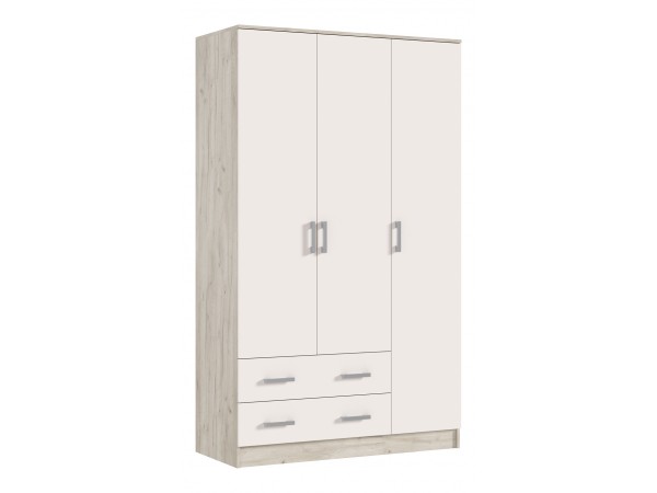 Шкаф 3-створчатый Кашемир, Дуб Крафт серый