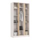 Келвин Шкаф 3-створчатый 1200 Кашемир, Кашемир вставка крафт