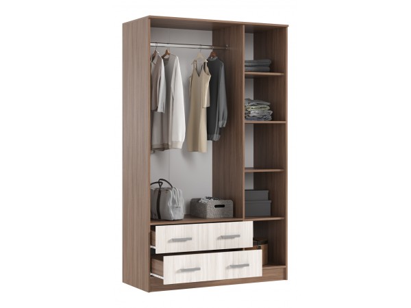 Шкаф 3-створчатый Ясень шимо светлый, Ясень шимо темный