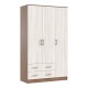 Шкаф 3-створчатый Ясень шимо светлый, Ясень шимо темный