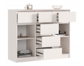 Челси Комод 1200 2 двери 6 ящиков Кашемир, Кашемир