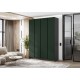Келвин Шкаф 4-створчатый 1600 Изумрудный, Графит вставка чёрная