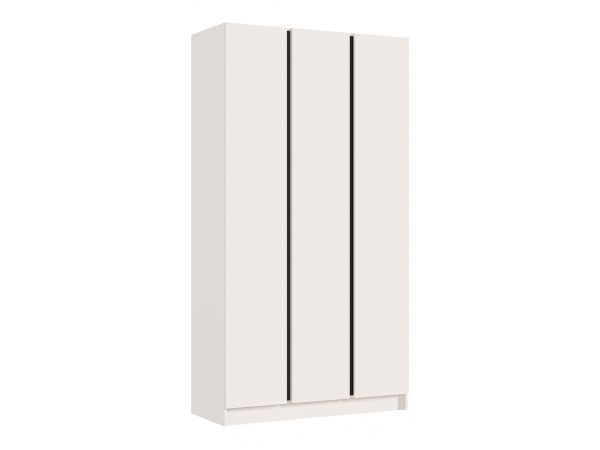 Келвин Шкаф 3-створчатый 1200 Кашемир, Кашемир вставка чёрная