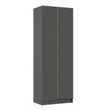 Келвин Шкаф 2-створчатый 800 Графит, Графит вставка крафт