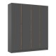 Келвин Шкаф 4-створчатый 2000 Графит, Графит вставка крафт