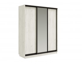 Шкаф-купе Тринити New 1800 Дуб Крафт Белый одно зеркало