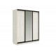 Шкаф-купе Тринити New 1800 Дуб Крафт Белый одно зеркало