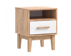 Кельн Тумбы прикроватные 2 шт. Белый Глянец, Дуб Крафт