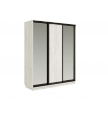 Шкаф-купе Тринити New 1800 Дуб Крафт Белый два зеркала