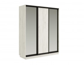 Шкаф-купе Тринити New 1800 Дуб Крафт Белый два зеркала
