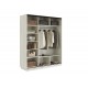 Шкаф-купе Тринити New 1800 Дуб Крафт Белый два зеркала
