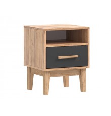 Кельн Тумбы прикроватные 2 шт. Графит, Дуб Крафт