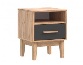 Кельн Тумбы прикроватные 2 шт. Графит, Дуб Крафт