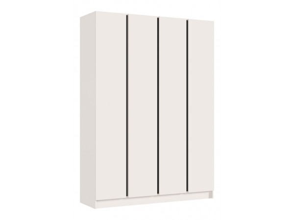 Келвин Шкаф 4-створчатый 1600 Кашемир, Кашемир вставка чёрная