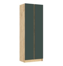 Келвин Шкаф 2-створчатый 800 Изумрудный, Дуб Крафт вставка крафт