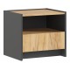 Остин Тумбы прикроватные 2 шт. Дуб крафт, Графит