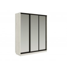 Шкаф-купе Тринити New 1800 Дуб Крафт Белый три зеркала