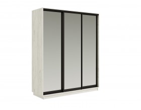Шкаф-купе Тринити New 1800 Дуб Крафт Белый три зеркала