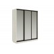 Шкаф-купе Тринити New 1800 Дуб Крафт Белый три зеркала