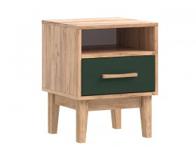 Кельн Тумбы прикроватные 2 шт. Изумрудный, Дуб Крафт