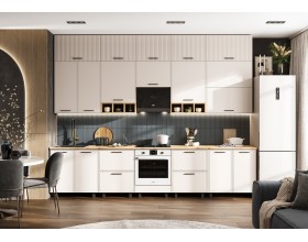 Кухня Бьянка 3,4/1350м с элементами Люкс класса Кашемир, Дуб Крафт, Дуб вотан
