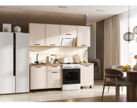 Кухня Бьянка 2,1м Кашемир, Дуб Крафт, Дуб вотан