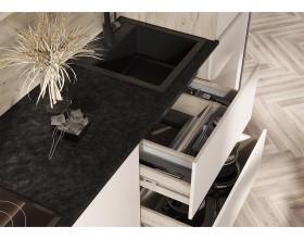 Кухня Карина 3,2м Компоновка №3 Кашемир, Дуб Крафт серый