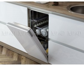 Кухня Карина 3,25м Компоновка №3 Белый глянец, Сонома