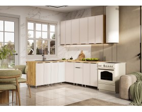 Кухня Николь 1,8х2,0/900м Кашемир, Дуб Крафт, Дуб вотан