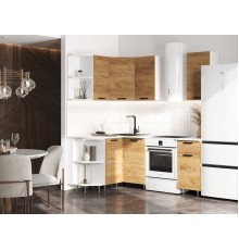 ЛДСП Кухня Рио NEW 2,0х1,3м 490 Дуб Крафт, Белый, Антарес