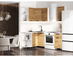 ЛДСП Кухня Рио NEW 2,0х1,3м 490 Дуб Крафт, Белый, Антарес