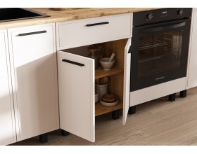Кухня Бьянка 2,4/1350м Кашемир, Дуб Крафт, Дуб вотан