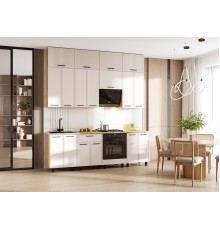 Кухня Бьянка 2,4/1350м Кашемир, Дуб Крафт, Дуб вотан