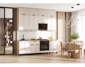 Кухня Бьянка 2,4/1350м Кашемир, Дуб Крафт, Дуб вотан