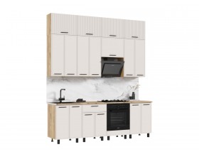 Кухня Бьянка 2,4/1350м Кашемир, Дуб Крафт, Дуб вотан