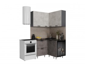 ЛДСП Кухня Рио NEW 1,2х1,2м 490 исп.2 Компоновка №6 Бетон светлый/ Бетон темный, Графит, Кастилло темный
