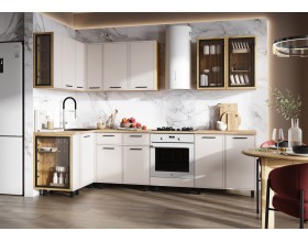 Кухня Бьянка 1,2х2,8м Кашемир, Дуб Крафт, Дуб вотан